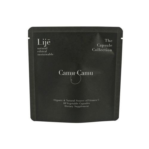 Vitamin Capsule Skincare Flat Bags PLA Cornstarch Pouch