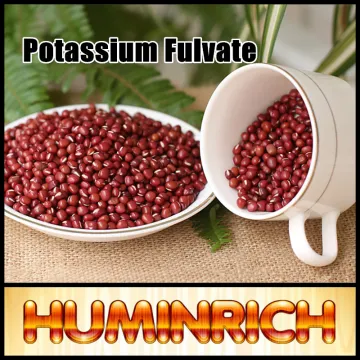 Huminrich Shenyang 100% Water Soluble Potassium Fulvic Acid Shiny Flake Fertilizer For Red Bean