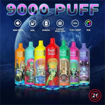 Disposable Vape RandM Tornado 9000 Airflow Control