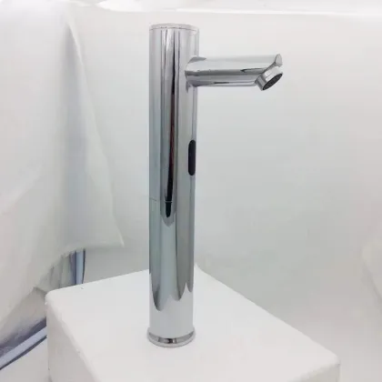 Smart Induction Brass Deck Mount Bathroom Faucet