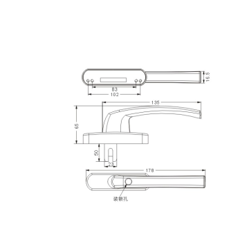 Multi-point lockable handle series take the key