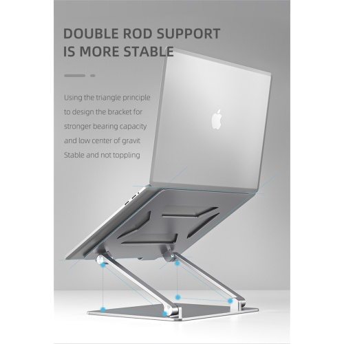 Verstellbarer Multi-Winkel-Laptopständer aus Aluminium-Desktop
