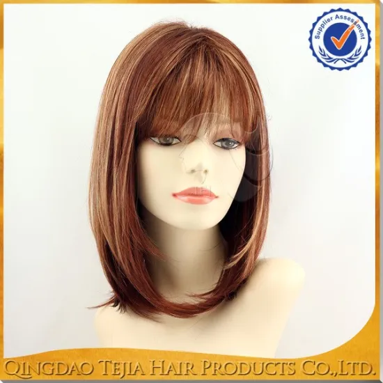 Wholesale cheap bob style high light heat resistant synthetic wig