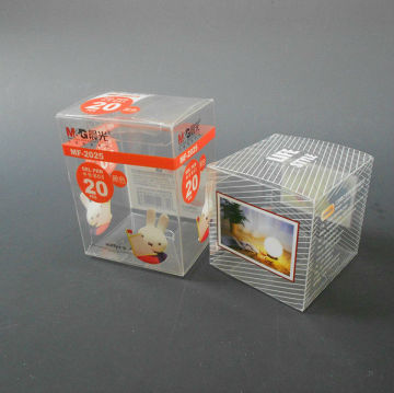 Custom stationery PVC box plastic foldable box