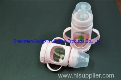 Cute Borosilicate Glass Baby Feeding Bottle 