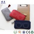 Hot försäljning anpassad design filt glasögon väska