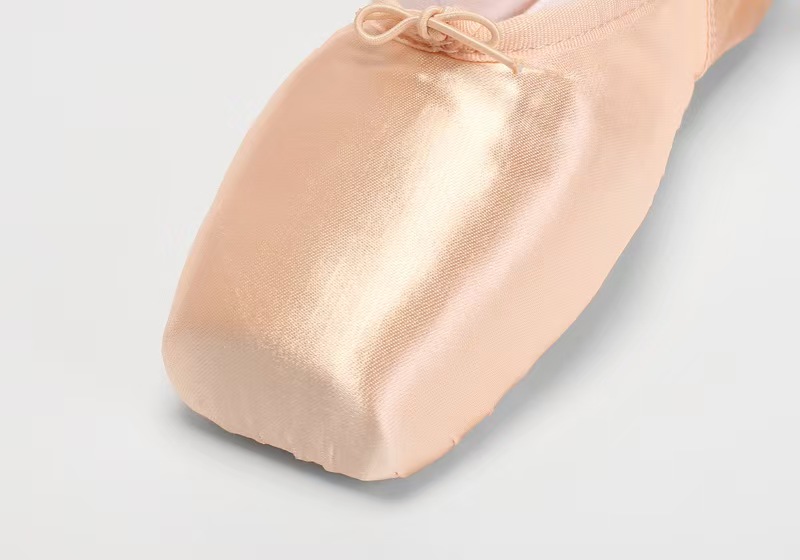 Satin vamp ballet shoes