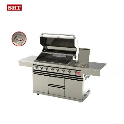 High Quality 8 Burners Propane Gas Grill for Family