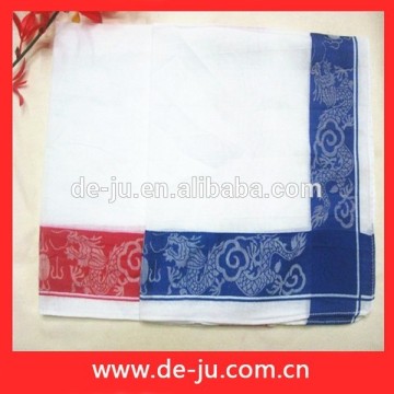 Edge Printing White Handkerchief Manufacturer