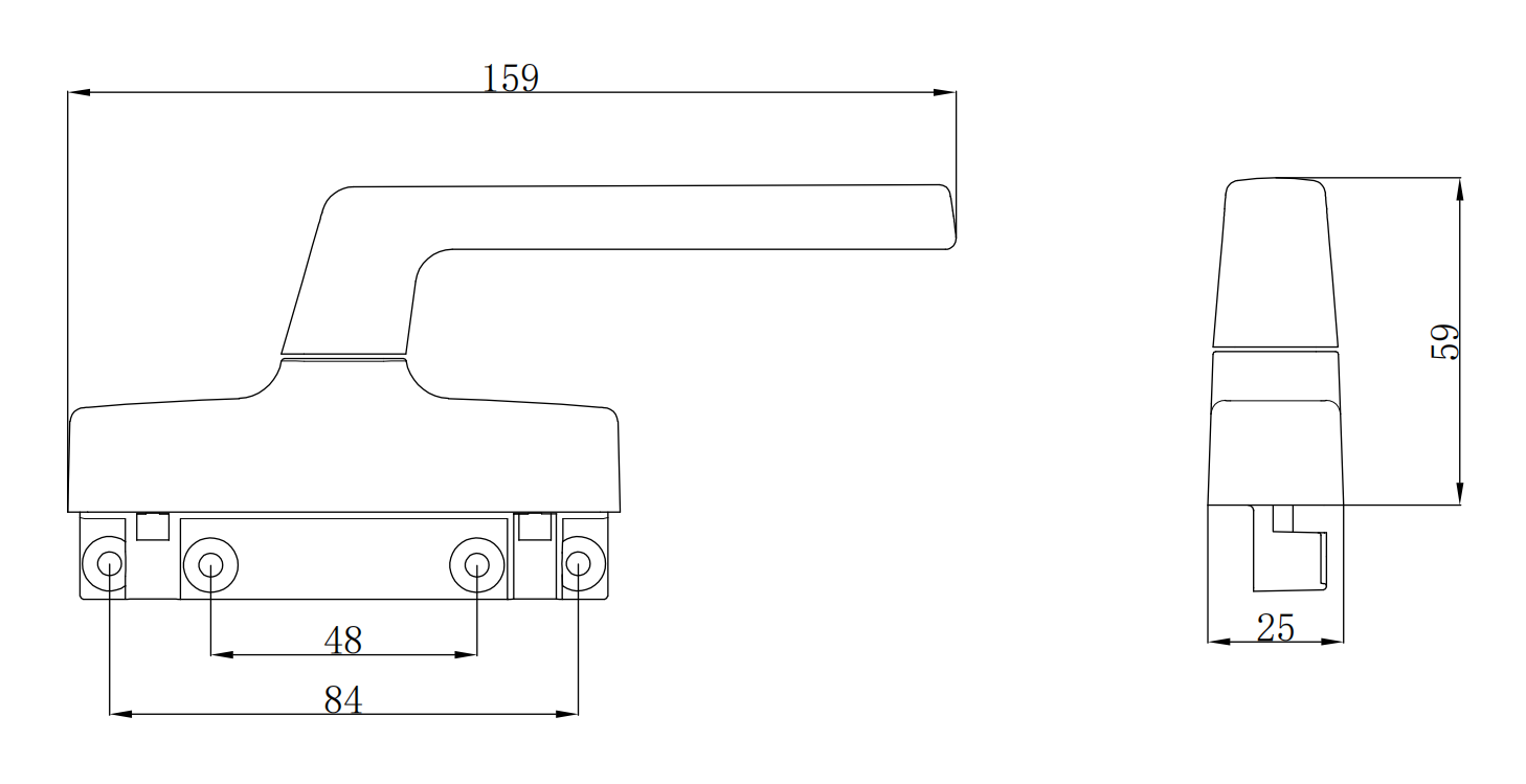 BC256F installed on casement awning and curtain wall window systems