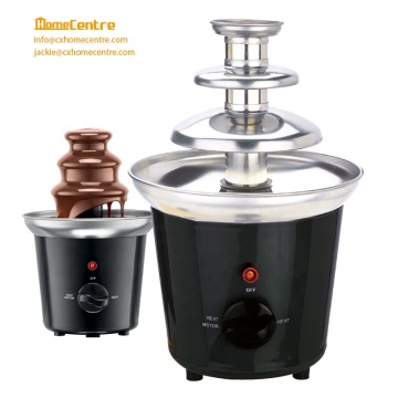 3-Tier Mini Electric Stainless Steel Chocolate Fondue Fountain Machine: Your Ultimate Melting Pot for Delicious Dipping