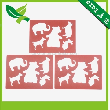 2017 Propene Polymer material animal cute for child gift intelligence development toys China Plastic Drawing Stencils