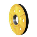 Customized Cast Steel Block Drum Pulley Forging Wheel