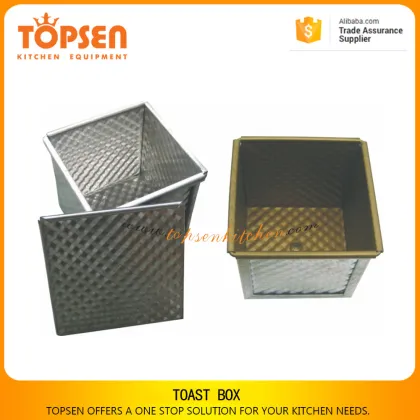 Aluminum alloy material toast box, non stick bread pan