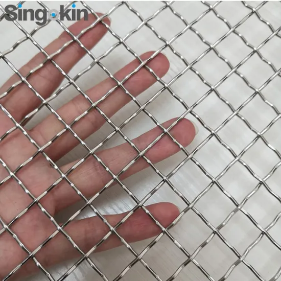 316 316L Stainless Steel Crimped Wire Mesh Protect Screen