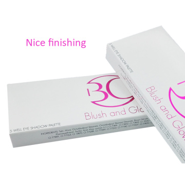 Pink Logo White Paper Custom Lipstick Box