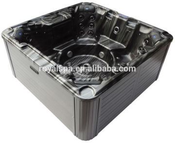 luxurious acrylic shell 7 persons spa whirlpool bathtub