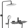 Tres funciones Black Cobre Thermostatic Ducha