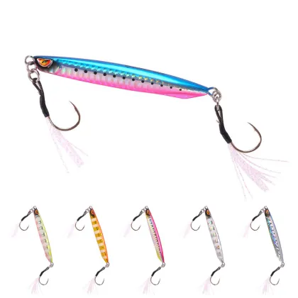 Saltwater Jig Lures: New Slow Pitch Jigs with Double Assist Hooks for Tuna and Kingfish