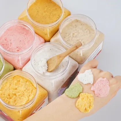 Body scrub organic products names SOJO CosMarket