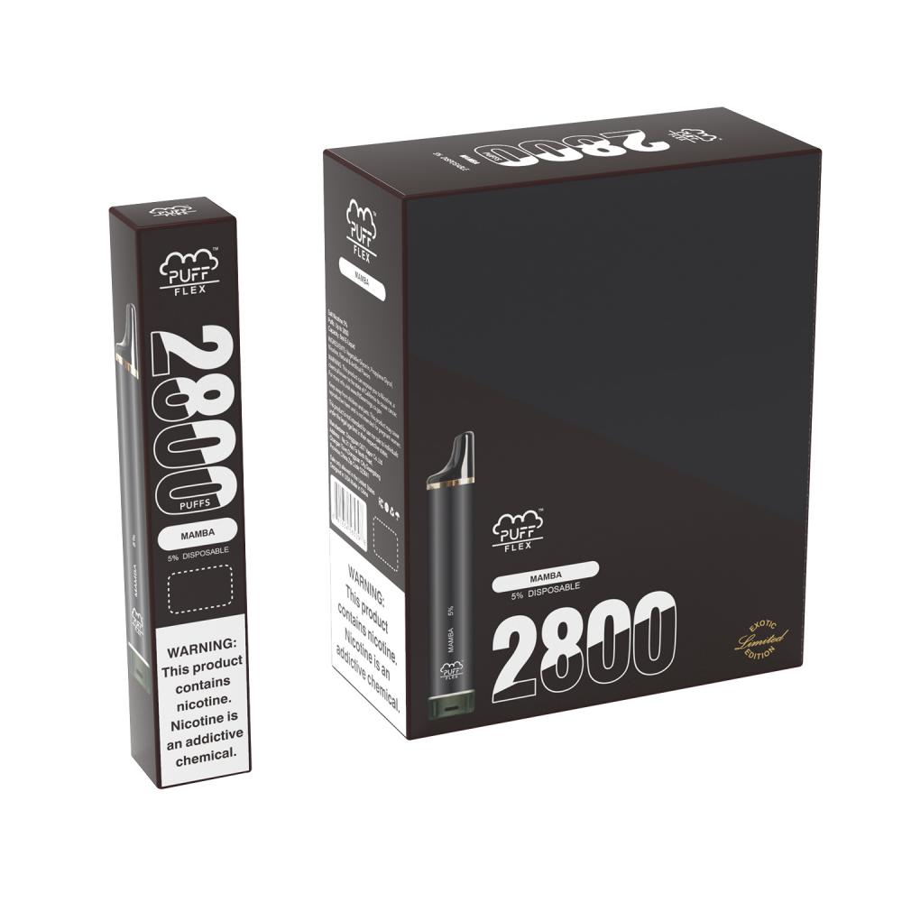 البيع الساخن القابل للتصرف vape pen flex 2800 نفخة