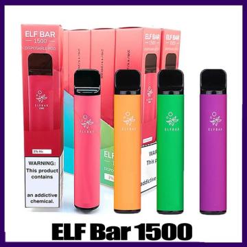 Vape Elf Bar 1500 일회용 포드 850mah