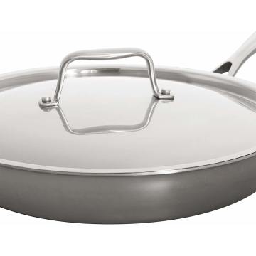 Stainless Steel Fry Pan with Lid