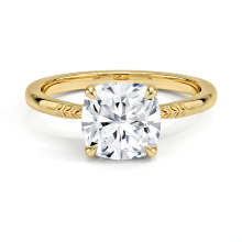 5CT Cushion Cut Lab Diamond Solitaire Engagement Ring