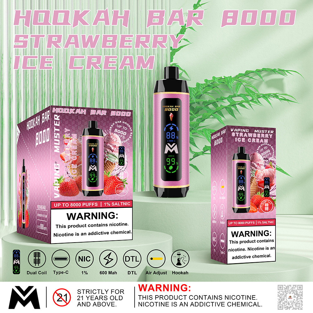 Hookah Bar Vape 8000 Rokok Elektronik