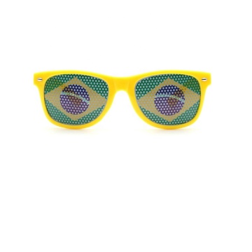 2020 Promotional Psychedelic Pinhole Sunglasses with Bar Glasses Design