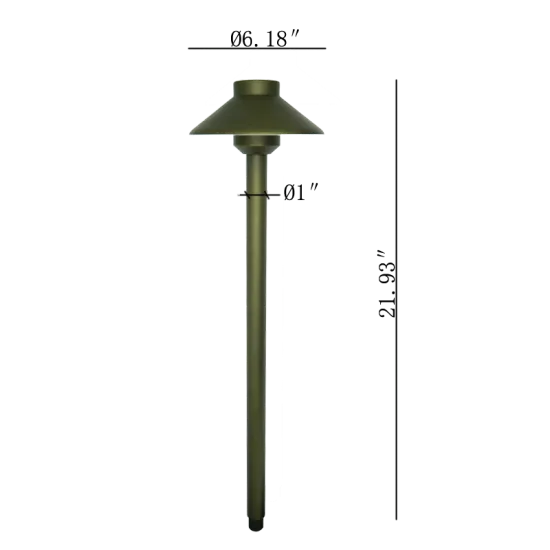 Pathway light lights outdoor brass landsape lights