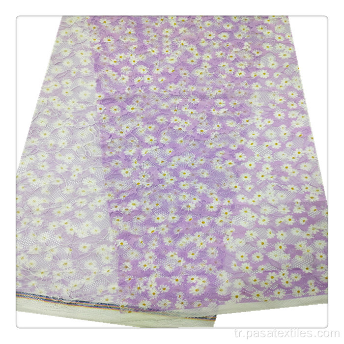 Shaoxing Fabrika Özel Tasarım Polyester Saten Elbise Pijamalar için Baskı Çiçek Baskı Kumaş