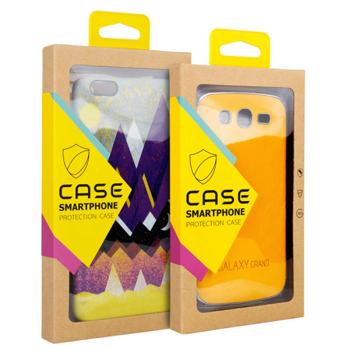 Window Plastic Hook Box Custom Phone Case Packaging