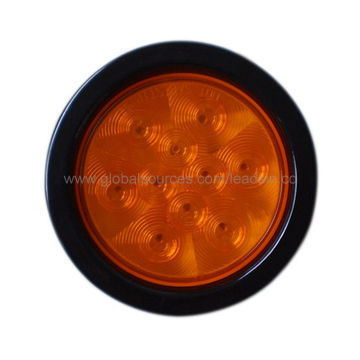 LED Turn Light for Tow Trucks Trailers, with PVC Grommet and PC Lens, 100% Waterproof