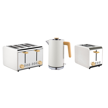 Stainless Steel Kitchen Collection: Electric Kettle and Toaster