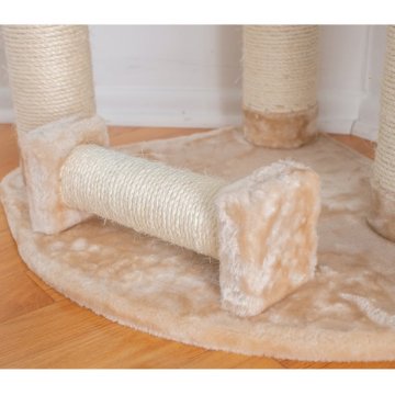 Wood Cat Tree Cured Sisal Posts Scratching