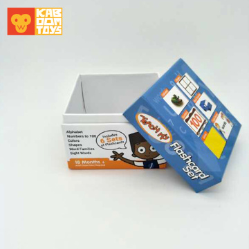 custom educational flash cards toy game for kids