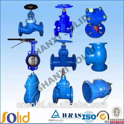 Professional production ductile iron gate valve/butterfly valve