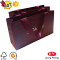 Fashion Paper Shopping Bag with Ribbon Handle