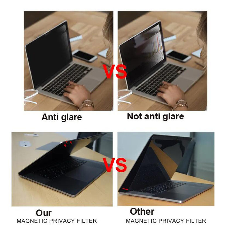 Waschbarer Privatsphäre entfernbarer Filter Easy Installieren Sie MacBook Pro