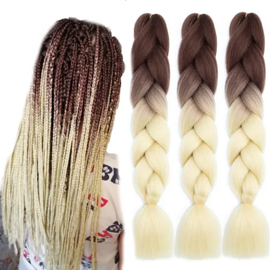 Hot sell x pression  braiding hair  x pression pink braiding hair soft kinky twists jumbo braiding hair