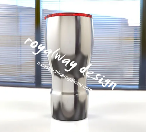 Wholesale BPA free custom double wall auto stainless steel travel cup with lid