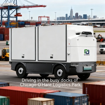 Automated Guided Vehicle Forklift-Compatible Autonomous Logistics Van for Industrial Yards Factory