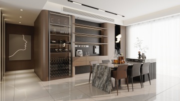 Minimal Italian Buffet Cabinet Design