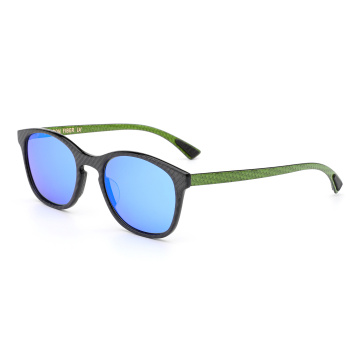 Retro Polarized Sunglasses with Carbon Fiber