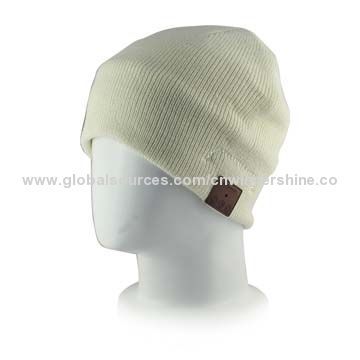 Bluetooth beanie hat with headphone for music and handsfree talk