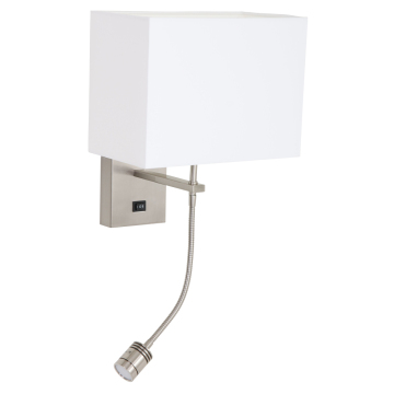 Lámpara de pared con lámpara de lectura LED de la Plaza
