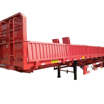 3,4 Axle Fence Sidewall Trailer with Enclosed Pickup for Cargo Transport