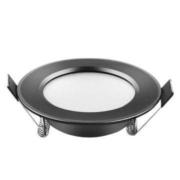 Black Waterproof LED Downlight Recessed Panel Lights 3W-15W
