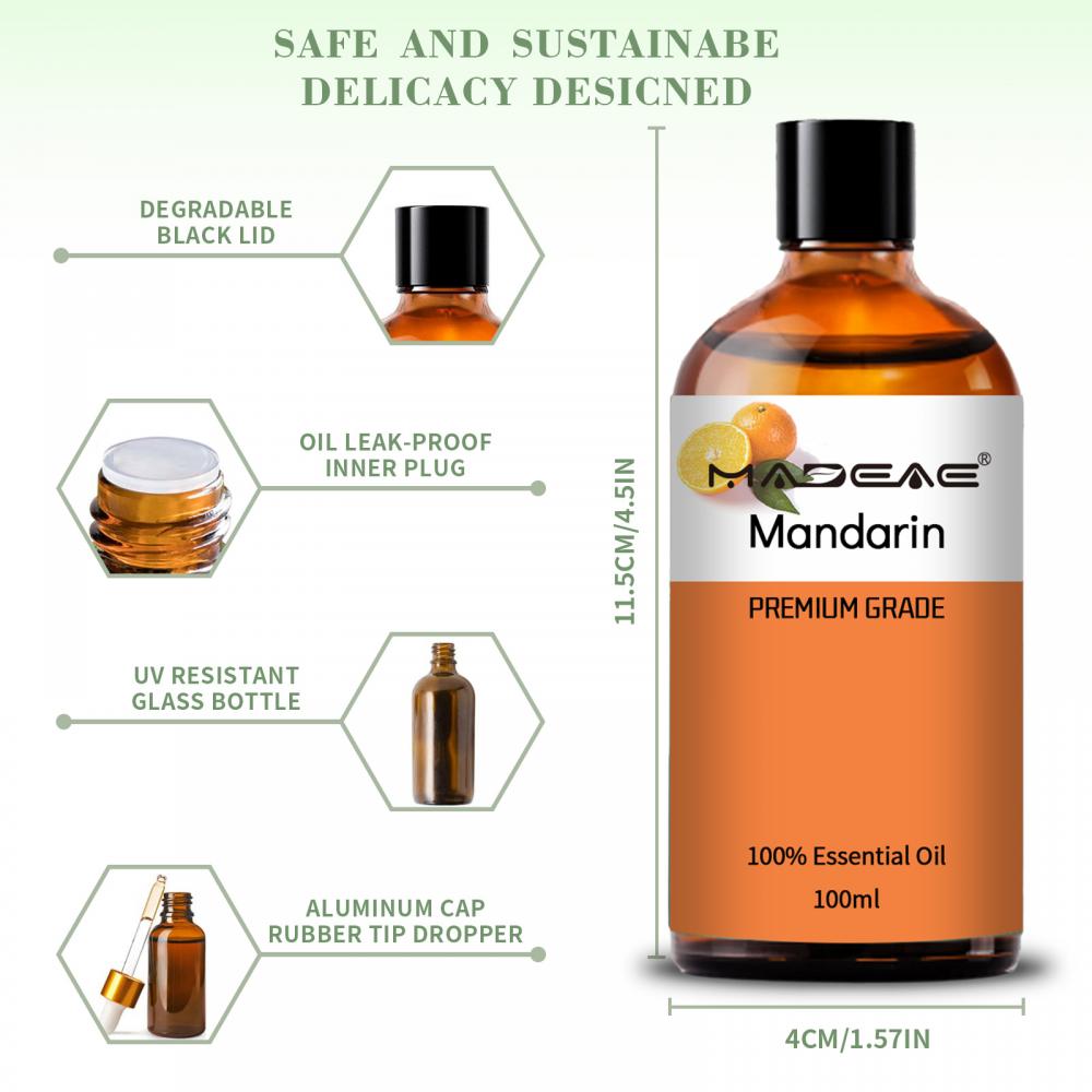 Aceite de mandarín 100% puro y natural para aceite de alta calidad